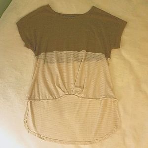 Brown and White Girls Shirt